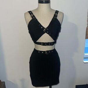 Black Two Piece Skirt Set from The Boutique (Never worn with tags)